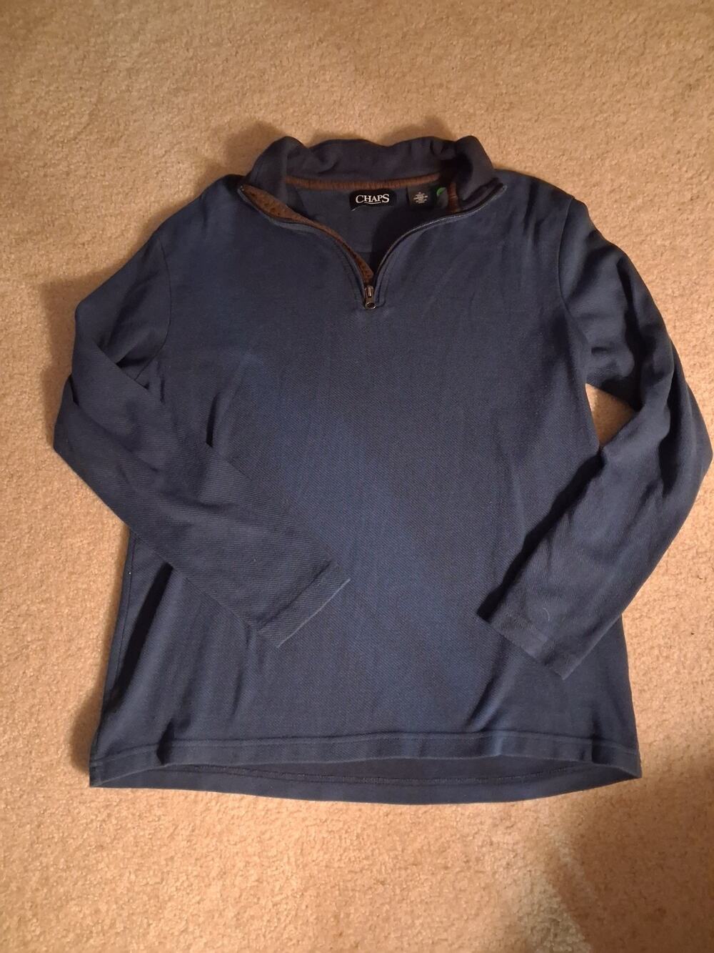 Men's Chaps Long Sleeve Pullover Top Size Large